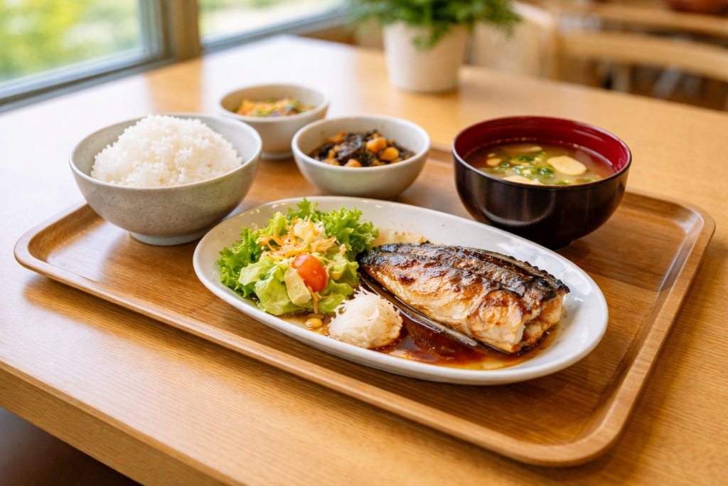 合宿免許で提供される食堂の定食